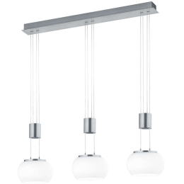 Φωτιστικό Οροφής - Ράγα Madison 342010307 82x18x150cm Dim 3xLed 900Lm 8W Nickel-White Trio Lighting