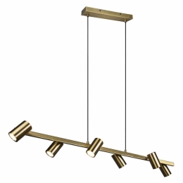 Φωτιστικό Οροφής - Ράγα Marley 302400604 115x18x150cm 6xGU10 35W Brass Trio Lighting