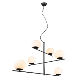 Φωτιστικό Οροφής Pure 302000632 115x80x150cm 6xE14 28W Black-White Trio Lighting