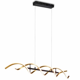 Φωτιστικό Οροφής - Ράγα Sequence 341810208 104x16x150cm 1xSMD 45W 5600lm Brass Trio Lighting