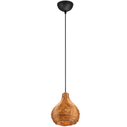 Φωτιστικό Οροφής Sprout R31291036 Φ17x150cm 1xE14 40W Natural-Black RL Lighting