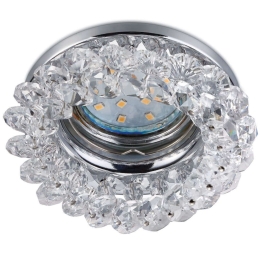 Σποτ Χωνευτό Dolomite 651700152 Φ9x9cm 1xGU10 10W Clear-Chrome Trio Lighting Στρόγγυλο