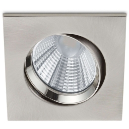 Σποτ Χωνευτό Pamir 650410107 8x8x5cm Dim Led 345Lm 5,5W 3000K Nickel Trio Lighting Τετράγωνο