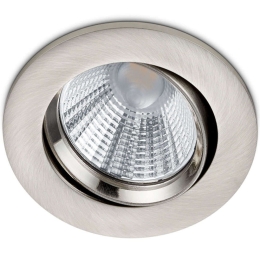 Σποτ Χωνευτό Pamir 650510107 Φ8x5cm Dim Led 345Lm 5,5W 3000K Nickel Trio Lighting Στρόγγυλο