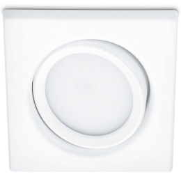 Σποτ Χωνευτό Rila 650210131 8x8x3cm Led 450Lm 5W 3000K White Trio Lighting Τετράγωνο