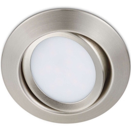 Σποτ Χωνευτό Rila 650310107 Φ8x3cm Led 450Lm 5W 3000K Nickel Trio Lighting Στρόγγυλο