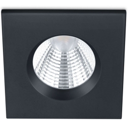 Σποτ Χωνευτό Zagros 650610132 8x8x5cm Dim Led 345Lm 5,5W 3000K Black Trio Lighting Τετράγωνο