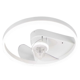 Ανεμιστήρας Οροφής Borgholm R67083131 Με Φως Led 2700-6500K Και Τηλεχειριστήριο Φ50x15cm White RL Li Διάμετρος 50cm