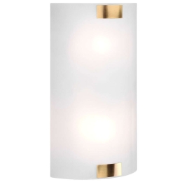 Φωτιστικό Τοίχου - Απλίκα  Pura 212700204 20x40cm 2xE27 25W Brass-White Trio Lighting