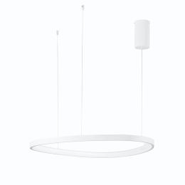 Φωτιστικό Οροφής Κρεμαστό Led-Klapton-S65-BCO 8360lm 3000/4000/6500K 150x65x3,5cm White Luce Ambiente Design