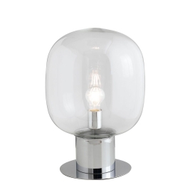 Επιτραπέζιο Φωτιστικό I-Fellini-L18 E27 30x18cm Chrome Luce Ambiente Design
