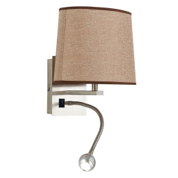 Φωτιστικό Τοίχου - Απλίκα I-090111-5F Led 60lm 4500K 24x19,5x25cm Ecru Luce Ambiente Design