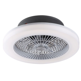 Ανεμιστήρας Οροφής Με Φως LED-Foehn-INT LED 4450lm CCT 50x16,5cm White Intec Διάμετρος 50cm