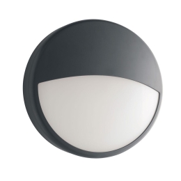Φωτιστικό Τοίχου LED-EVER-LP 2500lm 4000K 22,1x7,2cm Anthracite Intec