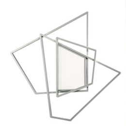 Φωτιστικό Τοίχου Galaxy PL.GALAXY/MD4000SL 60x8x65cm 67W Led Dimmable 4000K Silver Ondaluce