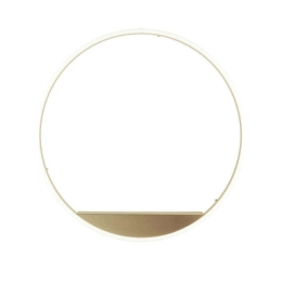 Φωτιστικό Τοίχου Minus PL.MINUS/PC-ORO Φ60x6cm 48W Led Dimmable Gold Ondaluce
