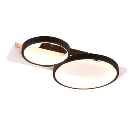 Φωτιστικό Οροφής - Πλαφονιέρα Medera 643810232 53x34x8cm 1xSMD-LED 26W Dimmable Black Matte-White Trio Lighting