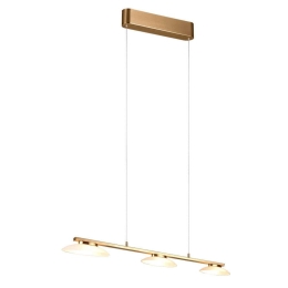 Φωτιστικό Οροφής - Ράγα Merton 343610308 102x11x80/150cm 3xSMD-LED 9W 3000K Brass Matte Trio Lighting