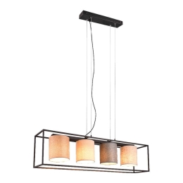 Φωτιστικό Οροφής - Ράγα Ross 303100417 100x20x150cm 4xE27 25W Multi Trio Lighting