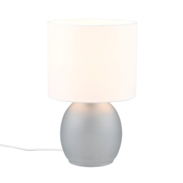 Φωτιστικό Επιτραπέζιο Vela 517900111 18x29cm 1xE14 10W Grey-White Trio Lighting