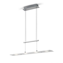 Φωτιστικό Οροφής - Ράγα Milos R32004107 4xSMD 4x550lm 3000K 170x80x12cm Nickel RL Lighting