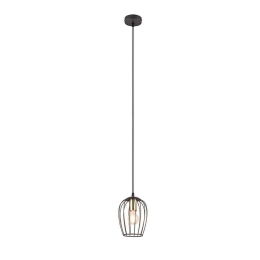 Φωτιστικό Οροφής Κρεμαστό Grid R31371032 E27 150x16cm Black RL Lighting