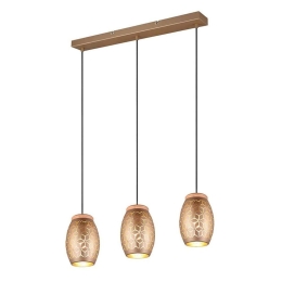 Φωτιστικό Οροφής - Ράγα Bidar R31573065 3xE27 71x150cm Coffee RL Lighting