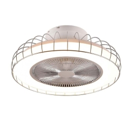 Ανεμιστήρας Οροφής Με Φως Sandfjord R64122106 SMD 3420lm 2700 - 6500K 21x52cm Chrome RL Lighting Διάμετρος 52cm