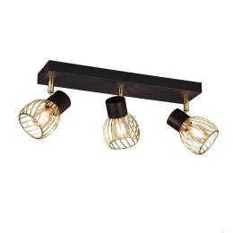 Φωτιστικό Οροφής - Spot Ardon R81383080 3xE14 43x16x11cm Black-Gold RL Lighting