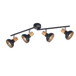 Φωτιστικό Οροφής - Spot Latika R81524032 4xE14 71x18x10cm Black RL Lighting