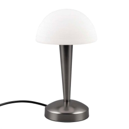 Επιτραπέζιο Φωτιστικό Canaria R59561120 E14 LED 470lm 3000K 26x15cm Black-Chrome RL Lighting