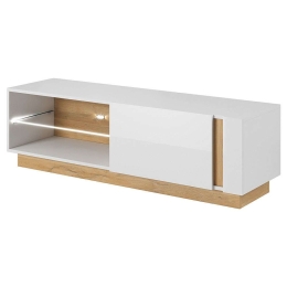 Έπιπλο TV 36146-ARCW-STV Λευκό+Grandson 138.1x45.5x40cm