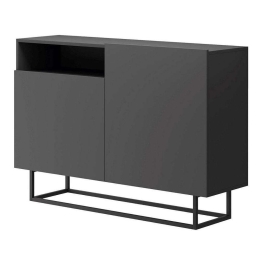 Μπουφές 21113-ENJ-S-g 120x82x37cm Anthracite Μοριοσανίδα, Μέταλλο