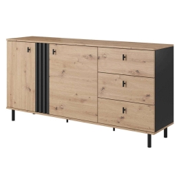 Μπουφές Madis L_Madis_21 165x82x40cm Anthracite-Natural