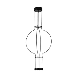 Φωτιστικό Οροφής Led 1900 4x4.5W 3000K 110Lm Black Αλουμίνιο