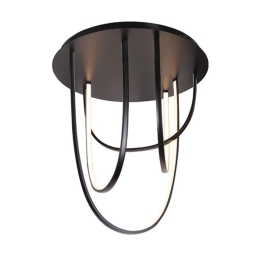 Φωτιστικό Οροφής - Πλαφονιέρα Led 1951 80W 3000K 80Lm Black Αλουμίνιο