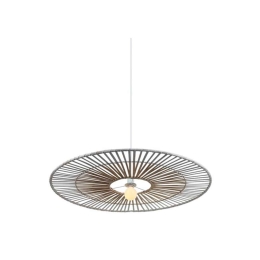 Φωτιστικό Οροφής 19106 Φ80 White-Natural Bamboo
