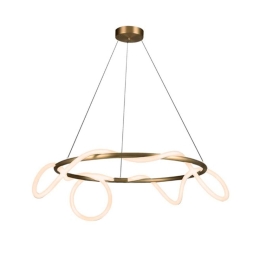 Φωτιστικό Οροφής Led 19261 60W 3000K 60Lm Gold Μέταλλο