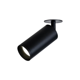 Σποτ Χωνευτό Led S057-24 9W 3000K 80Lm Black Στρόγγυλο Αλουμίνιο
