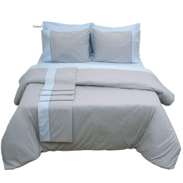 Μαξιλαροθήκες Supreme Collection Σετ 2τμχ Oxford Ciel Viopros 50Χ70 50x75cm 100% Βαμβάκι