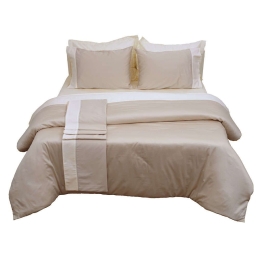 Πάπλωμα Διπλής Όψεως Luxury Bicolour 3 Beige/Ivory Anna Riska Υπέρδιπλo 220x240cm 100% Βαμβακοσατέν