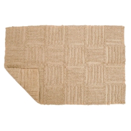 Πατάκι Μπάνιου Des. Domino Beige Anna Riska 50 X 80 50x80cm 100% Βαμβάκι