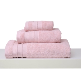 Πετσέτες Σετ 3Τμχ Με Κορδέλα 3/30x50 Des. Soft Blush Pink Anna Riska Σετ Πετσέτες 30x50cm 100% Βαμβάκι