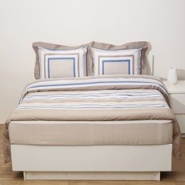 Σεντόνια Με Λάστιχο Prime Alcazar (Σετ 4τμχ) Beige Anna Riska Υπέρδιπλο 160x225cm 100% Βαμβακοσατέν