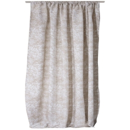 Κουρτίνα Russell Με Τρέσα 1 Beige Anna Riska 140X270cm 100% Βαμβάκι