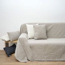 Ριχτάρι 1442 Beige Anna Riska Πολυθρόνα 180x150cm Chenille