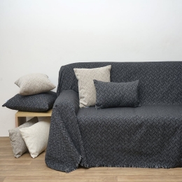 Ριχτάρι 1442 Black Anna Riska Πολυθρόνα 180x150cm Chenille