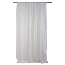 Κουρτίνα Mε Τρέσα 1030 White Viopros 280x270 Πολυέστερ