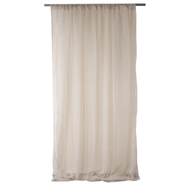 Κουρτίνα Mε Τρέσα 1050 Beige Viopros 280x270 Πολυέστερ
