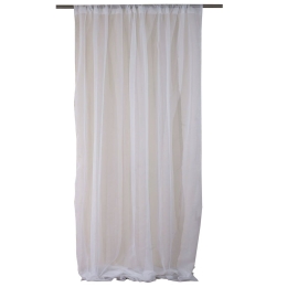 Κουρτίνα Mε Τρέσα 1050 White Viopros 280x270 Πολυέστερ